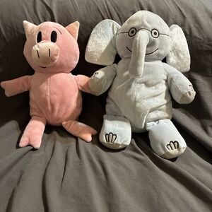 Kohl's Mo Willems ELEPHANT & PIGGIE Plush Set Yottoy Stuffed Kohls 2007